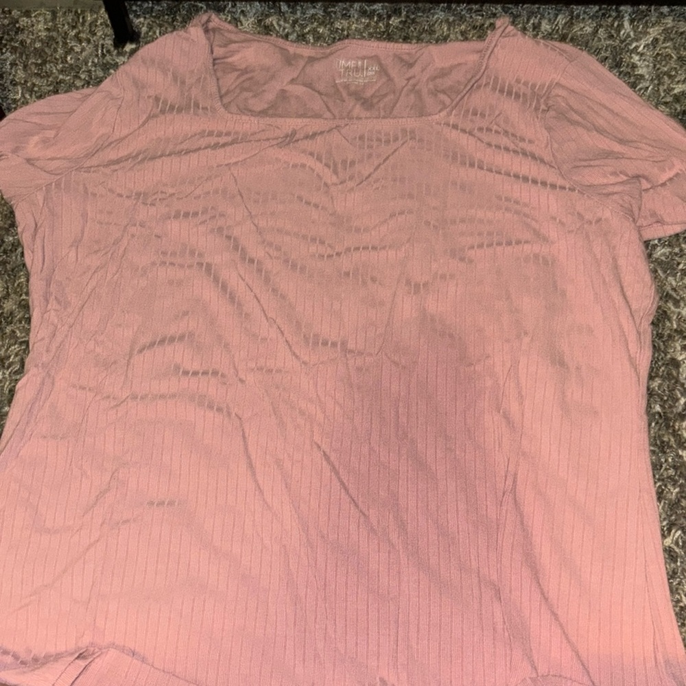 light pink short sleeve